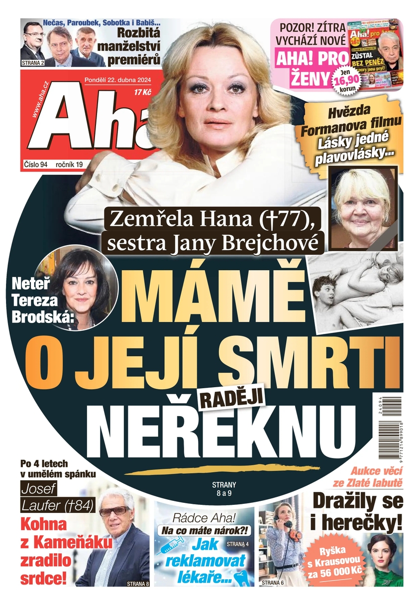 E-magazín Aha! - 22.4.2024 - CZECH NEWS CENTER a. s.