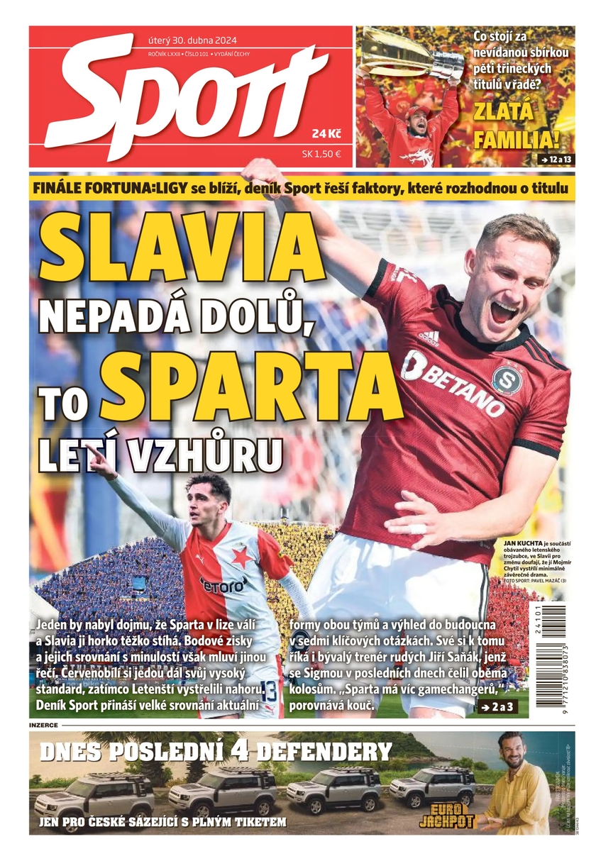 E-magazín Sport - 30.4.2024 - CZECH NEWS CENTER a. s.