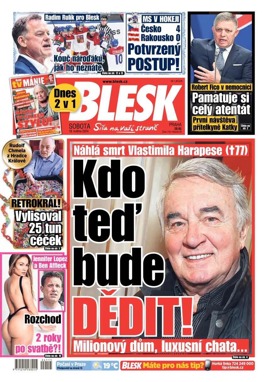 E-magazín BLESK - 18.5.2024 - CZECH NEWS CENTER a. s.