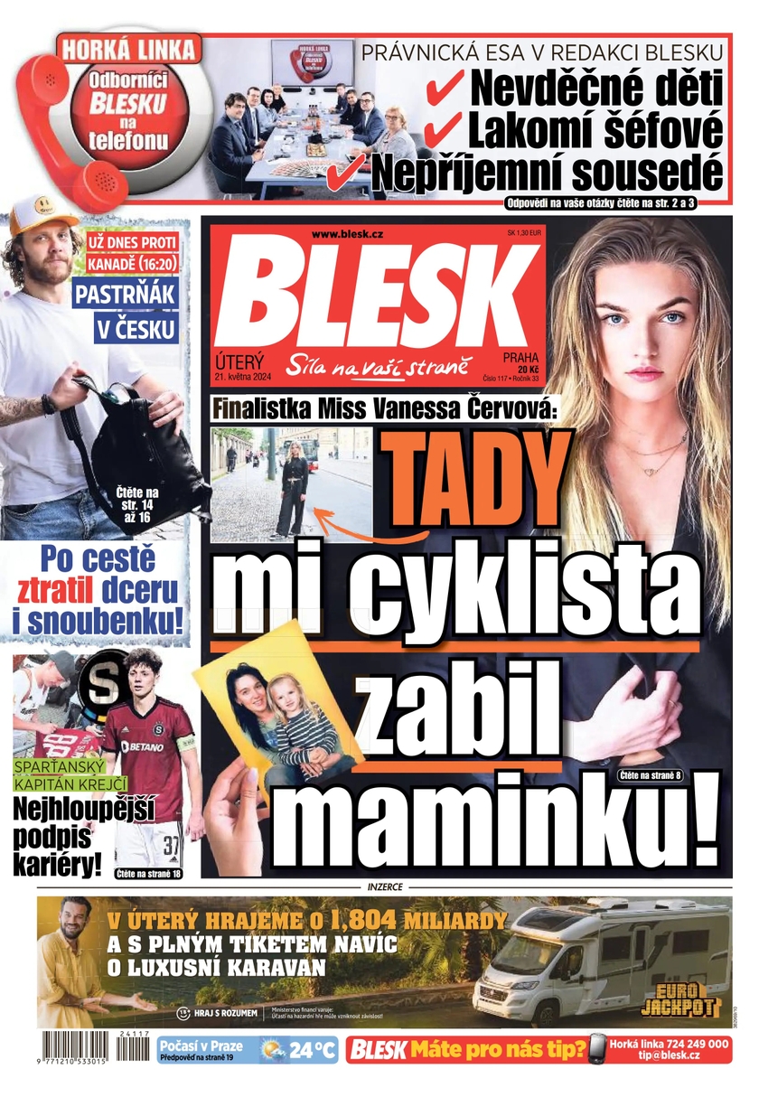 E-magazín BLESK - 21.5.2024 - CZECH NEWS CENTER a. s.