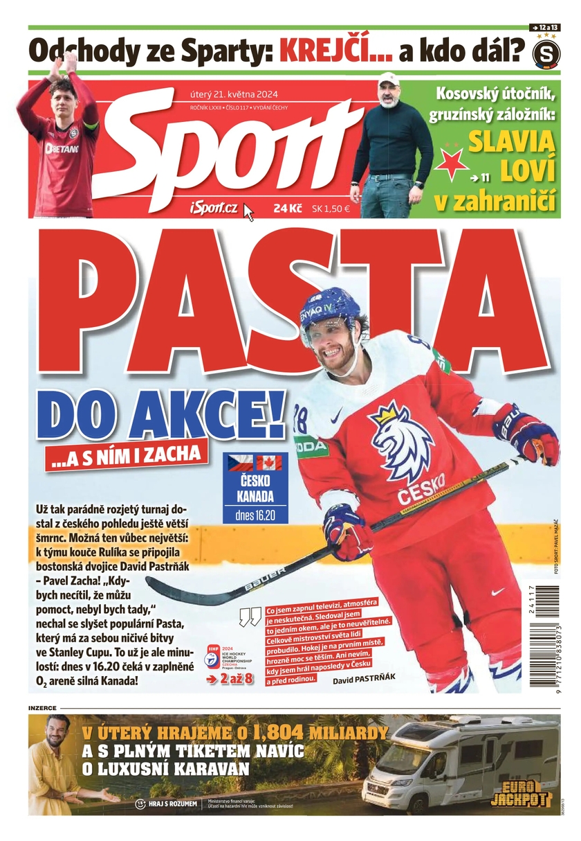 E-magazín Sport - 21.5.2024 - CZECH NEWS CENTER a. s.