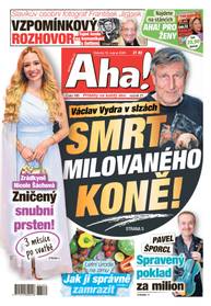 Obálka vydání Aha! - 15.8.2026