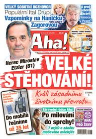 Obálka vydání Aha! - 12.9.2026