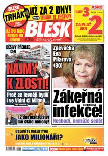 Obálka BLESK - 12.2.2020