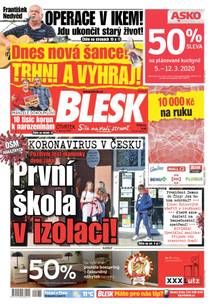 Obálka BLESK - 5.3.2020