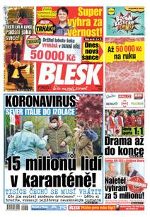 Obálka BLESK - 9.3.2020