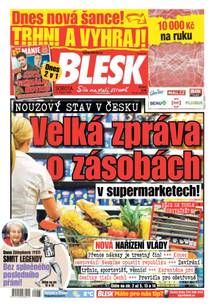 Obálka BLESK - 14.3.2020