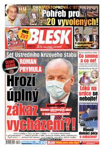 Obálka BLESK - 21.3.2020