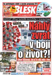 Obálka BLESK - 28.3.2020