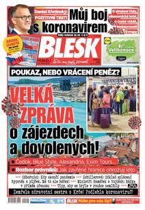 Obálka BLESK - 30.3.2020