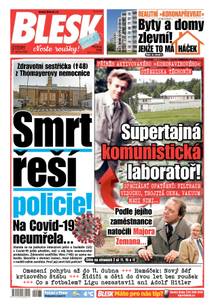 Obálka BLESK - 31.3.2020