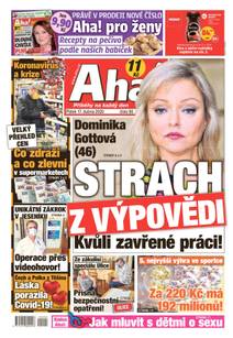 Obálka Aha! - 17.4.2020