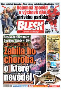 Obálka BLESK - 21.5.2020