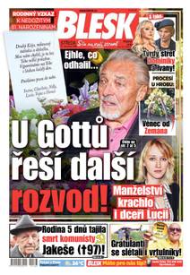 Obálka BLESK - 15.7.2020