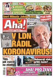 Obálka Aha! - 16.7.2020