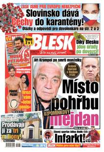 Obálka BLESK - 8.8.2020