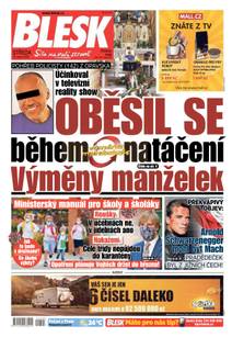 Obálka BLESK - 19.8.2020