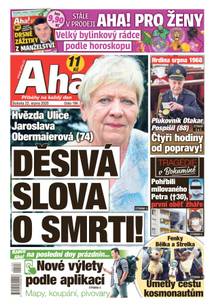 Obálka Aha! - 22.8.2020