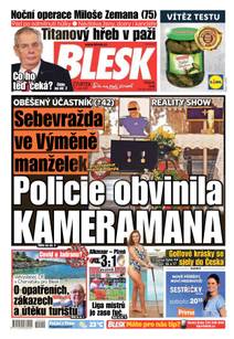 Obálka BLESK - 27.8.2020