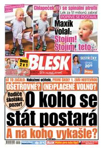 Obálka BLESK - 29.8.2020