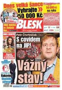 Obálka BLESK - 25.9.2020