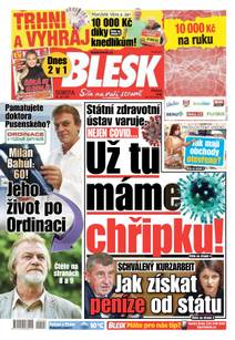 Obálka BLESK - 26.9.2020