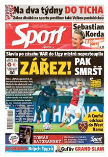 Obálka Sport - 1.10.2020