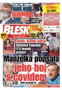 Obálka BLESK - 10.10.2020