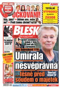 Obálka BLESK - 21.10.2020