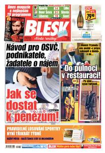 Obálka BLESK - 23.10.2020