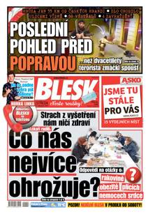 Obálka BLESK - 4.11.2020