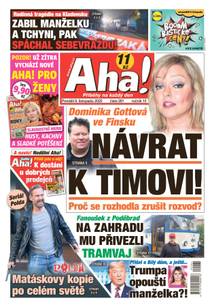 Obálka Aha! - 9.11.2020