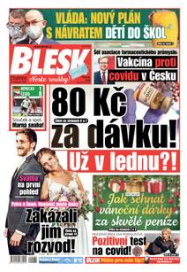 Obálka BLESK - 12.11.2020
