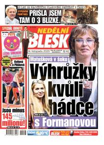 Obálka NEDĚLNÍ BLESK - 46/2020