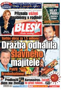 Obálka BLESK - 1.12.2020
