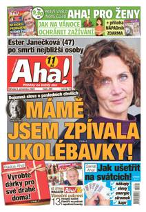 Obálka Aha! - 9.12.2020