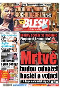 Obálka BLESK - 9.1.2021