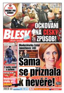 Obálka BLESK - 14.1.2021