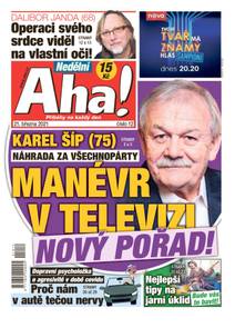 Obálka Nedělní Aha! - 12/2021