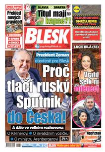 Obálka BLESK - 12.4.2021