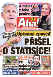 Obálka Aha! - 22.5.2021