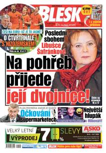 Obálka BLESK - 24.6.2021