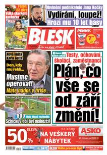 Obálka BLESK - 15.7.2021