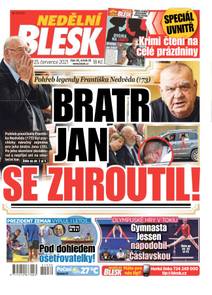 Obálka NEDĚLNÍ BLESK - 30/2021