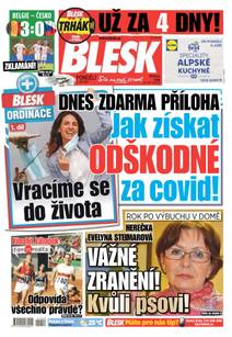 Obálka BLESK - 6.9.2021
