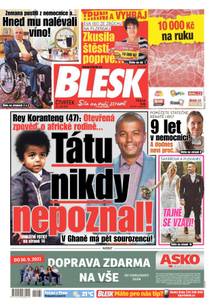 Obálka BLESK - 23.9.2021