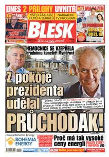 Obálka BLESK - 16.10.2021