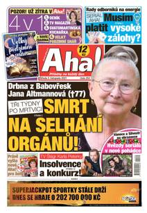 Obálka Aha! - 3.11.2021