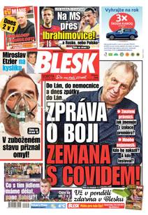 Obálka BLESK - 27.11.2021