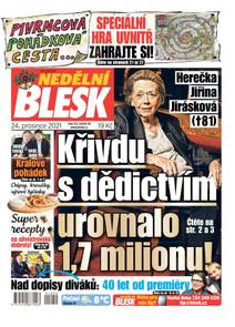 Obálka NEDĚLNÍ BLESK - 52/2021